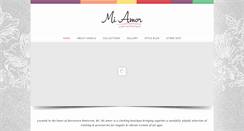 Desktop Screenshot of miamorclothing.com